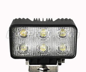 Additional 18W Rectangular headlight LED for 4X4 - ATV - SSV Long range